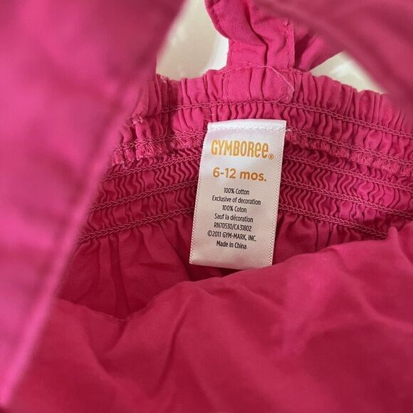 Gymboree Floral Mermaid Pink Smocked Dress and Bloomers Girls Size 6-12 Months - Picture 7 of 14